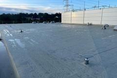 Single ply Triflex waterproofing overlay 2300m2. 